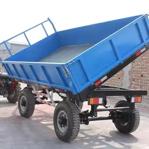 5 Tons Farm Trailer Farm Dump Tipping Tandems Tractor dump small farm tractor trailer for sale