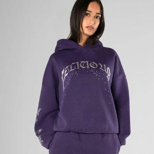 เสื้อฮู้ดผ้าฝุ่นแอซิดพร้อมโลโก้ออกแบบได้ตามต้องการ - Product Image 1