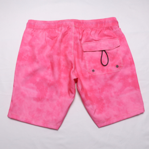 Pantalones cortos de playa para hombre de primera calidad con logotipos personalizados, pantalones cortos elásticos informales de poliéster a la moda para hombre - Product Image 2