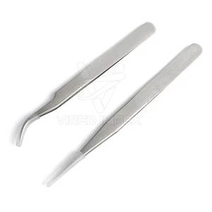 Pinces à cils personnalisées sans pointe en fibre, prix bas, pinces à cils sans pointe en fibre, acier inoxydable, pour vente en ligne - Product Image 4