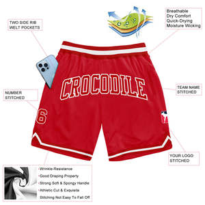 Shorts de basketball unisexes personnalisables pour adultes, avec logo imprimé par sublimation et broderie, couleurs et tailles personnalisées, haute qualité, vente en gros - Product Image 6