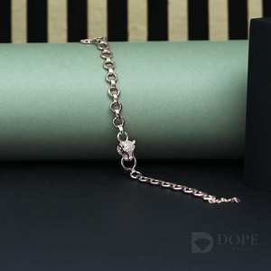 Bracelet Hip Hop Adorable pour Femme en Argent Sterling 925 Design Unique 0.20CT Brilliant Cut IGI Certifié pour Tous - Product Image 5