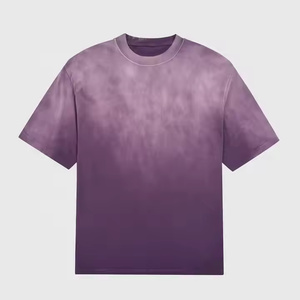 เสื้อยืดซักได้สีกุหลาบสีชมพูอ่อนสำหรับผู้ชายและผู้หญิงเสื้อยืดเปิดไหล่ตกแบบวินเทจพิมพ์ลายกราฟิกแบบกำหนดเอง - Product Image 2