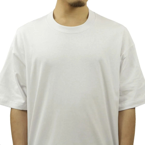 Men's Casual Breathable Half Sleeve Drop Shoulder T-<b>Shirt</b> Solid Color Dropped Shoulders <b>Collarless</b> Design T-<b>shirts</b> for Adults - Product Image 2