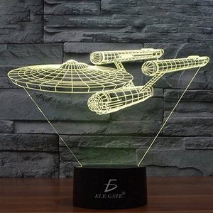 3D <b>LED</b> <b>Night</b> <b>Light</b> Star Wars Iron Man Batman Lampara for Bedroom Touch Control 7 Color Options Including Warm USB AAA Battery 5V - Product Image 5