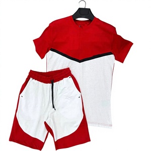 Mens Black T Shirt and Shorts <b>Set</b> Summer Casual Two Piece Outfit Soft Breathable Fabric Elastic Waist Short Sleeve Minimal Stree - Product Image 1