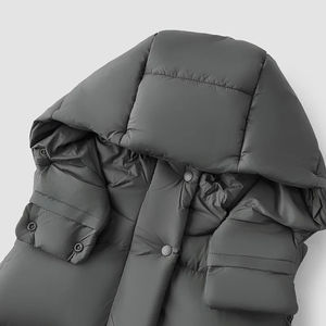 Veste à capuche zippée personnalisée de haute qualité pour hommes Veste en duvet d'hiver en toile directement du fabricant - Product Image 4