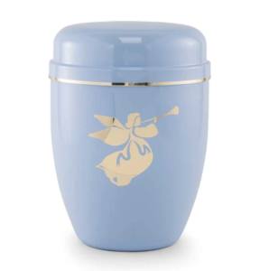 Belles urnes de crémation en fer fini de cuivre pour les cendres adultes Urnes funéraires galvanisées de haute qualité fabriquées en Inde - Product Image 3