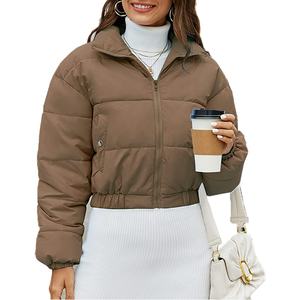 Vestes matelassées unisexes à capuche camouflage avant surdimensionnées légères et résistantes à l'eau en gros avec logo personnalisé - Product Image 3