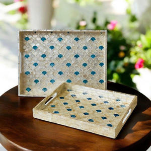 Plateau de rangement rond en bambou, écologique, à un seul niveau, vaisselle pour salon, vente en gros - Product Image 1