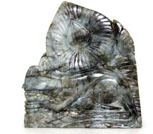 Cristal de guérison à acheter, Labradorite Ganesha Statue Sculpture Figurine cristal pierre de guérison fabriqué en inde pierre précieuse - Product Image 4