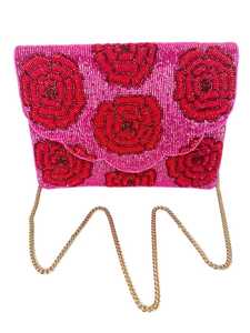 Bolso con cuentas multicolor con asa, bolso de mano, bolso de mano informal, artesanía india, hecho a mano, bolso Baguette, - Product Image 5