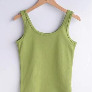 Débardeur de fitness personnalisé pour femmes vente en gros été Gym Yoga Sportswear OEM vêtements de sport coton extensible Slim Jersey personnalisable - Product Image 6