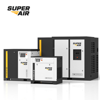 Compresseur à vis Super Air Metal Fabrication 15KW 8bar 2,4m³/min 380V pour équipement CNC, opérations de perçage et de fraisage CE