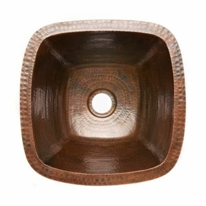 Haute Qualité Bassin Évier Cuivre Antique Finition Simple Bol Nouvellement Arrivée En Métal De Forme Ronde Pour Resort Banquets & Restaurants - Product Image 2