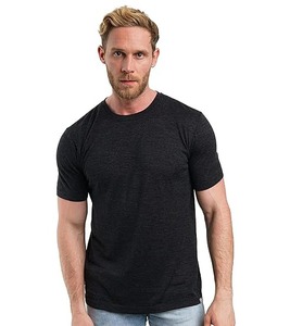 Camiseta de gran tamaño de otoño para hombre con cuello Henley Color sólido manga larga secado rápido 100% algodón Casual diseño de moda - Product Image 3
