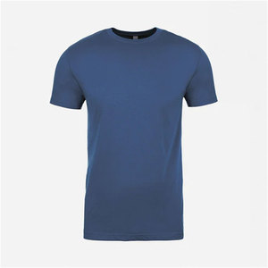 Camiseta de Cuello Redondo 100% Algodón Peinado, Color Azul Marino, Tejido Tri-Blend - Product Image 3