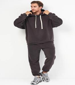 Nuevo Conjunto Deportivo de Felpa con Capucha y Cordón para Hombre, Diseño Vintage de Primera Calidad, Estampado Sólido, Transpirable y Ecológico para Invierno - Product Image 1