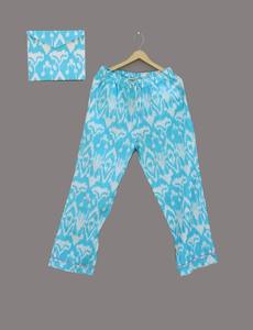 Conjunto de pijama de algodón hecho a mano indio para mujer, conjunto de ropa de salón con estampado de bloques de verano, pijama de boda para damas de honor, conjunto de pijama personalizado - Product Image 3