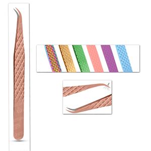 แหนบถอนขนตาสแตนเลสแบบญี่ปุ่นกึ่งโค้งตรงพร้อมปลายแหลมใช้งานได้กับแรงดึงเบาๆ - Product Image 3