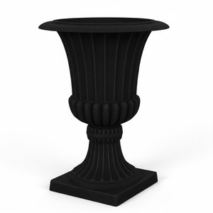 Fancy Decorative Garden Planter Urn Eco-Friendly Outdoor Flower <b>Pot</b> Garden Urn Planter Brown <b>Tall</b> Flower <b>Pot</b> For Indoor Outdoor - Product Image 4