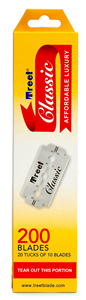 Treet Classic 200 Cuchillas de afeitar de doble filo Torre Pilar Tipo - Product Image 2