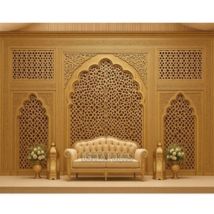 แผ่นผนังไม้ทำด้วยมือสำหรับตกแต่งงานแต่งงานกรอบแบบดั้งเดิมสำหรับเวทีแต่งงาน DST ส่งออกจากโรงงาน UK - Product Image 6