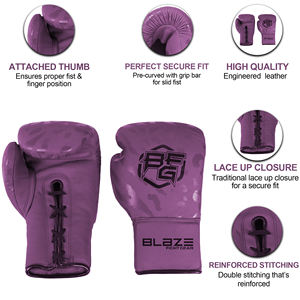 Gants de boxe en cuir de vachette véritable de haute qualité à séchage rapide évacuant l'humidité pour l'entraînement poinçonnage Muay Thai Arts martiaux - Product Image 6