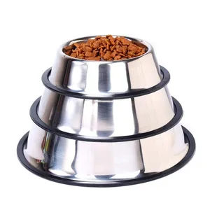 Bulk Quantity Pet Bowl with Round Shaped Stainless Steel Metal Pet Bowl For Sale By Indian Exporters At Low Prices