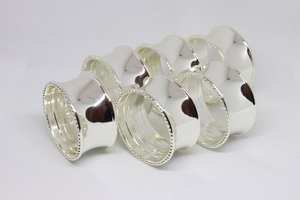 Ronds de serviette en rotin Décor de table en osier Ronds de serviette élégants pour table à manger - Product Image 3