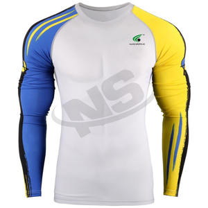 Rash Guard à manches longues imprimé sublimé direct d'usine pour hommes avec conception personnalisée Jiu Jitsu Kimono Sportswear Sets - Product Image 2