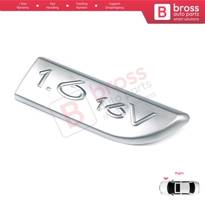 ตราสัญลักษณ์โครเมียม BSP563-2 1.6 16V รุ่น 8200209130 ด้านขวา สำหรับรถยนต์ Megane MK2 และ Scenic MK2 - Product Image 2