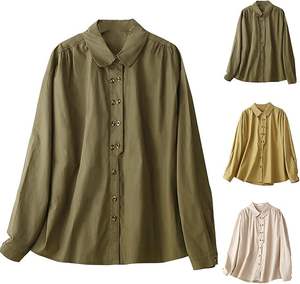 Camisas y Blusas Casuales de Mujer, Tops de Manga Corta de Verano con Logotipo y Botones, Camisetas Vaqueras Personalizadas - Product Image 6