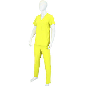 Tenues professionnelles Blaze Fight Wear : Ensembles d'uniformes médicaux unisexes à manches courtes pour infirmières, col montant, en tissu sergé pour équipes médicales - Product Image 4