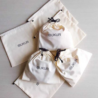 Pochette d'emballage pour bijoux en coton imprimé personnalisé, écologique, avec logo, pour bagues, colliers, rouges à lèvres, parfums - Vente en gros