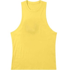 Wholesale Plus Size <b>Men's</b> Tank Tops 200g Cotton Breathable Gym Vest <b>Singlets</b> Custom Design Embroidery Sleeveless Casual <b>Men</b> - Product Image 1