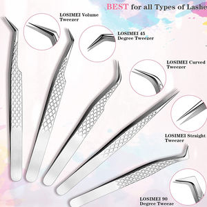 Pinzas para Pestañas de Acero Inoxidable de Alta Calidad, Punta Puntiaguda, Precisión, Durabilidad, Herramienta Extensible - Product Image 4