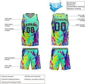 Conceptions d'uniformes de basket-ball personnalisés vente en gros pas cher maillot de basket-ball pour hommes et shorts de basket-ball vêtements d'entraînement d'été bsci - Product Image 4