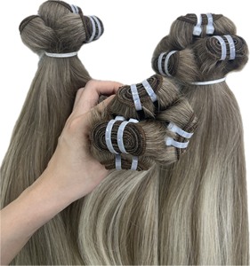 Meilleure vente 100% cheveux humains vierges trame de haute qualité cheveux naturels droits grand stock cheveux bruts vietnamiens couleur piano - Product Image 1