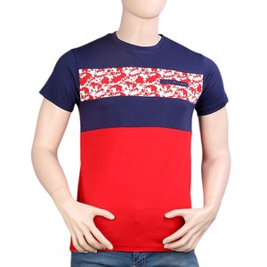 Camiseta de cuello redondo para hombre - Rojo - Rojo - Product Image 3