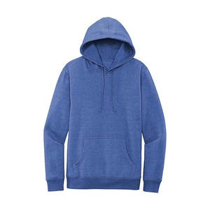 Vente en gros personnalisé unisexe polaire grande taille hommes sweats à capuche bleu unisexe mince coton polaire vierge solide hommes sweats à capuche - Product Image 4