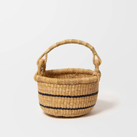 Sacs en osier rond en herbe de mer du Vietnam, couleur herbe de mer, tissage en raphia, sacs de rangement Bolga, paniers, marque privée personnalisée acceptée