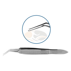 Pinzas de Capsulorrexis Gimbel para Cirugía Oftálmica, Acero Inoxidable, Punta Fina Manual, Instrumentos Quirúrgicos con Certificación CE, MOL Hospital - Product Image 1