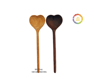 2025 Offre Spéciale écologique fait à la main en bois naturel ustensile ensemble miroir cuillère en bois pour cuisine salle à manger Restaurant utilisation pour Camping - Product Image 1