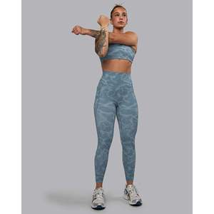 <b>Women's</b> Elixir Ultra High-Rise 7/8 <b>Legging</b> with Pockets-Tranquil Elemental <b>Blue</b> - Product Image 6