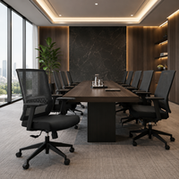 Chaise de bureau ergonomique en maille avec soutien lombaire réglable, pivotante, avec accoudoirs fixes et roulettes en PU