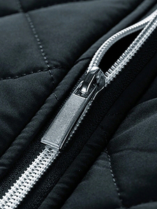 Veste matelassée d'hiver de haute qualité pour hommes vente en gros de blouson de bombardier de couleur unie épais et chaud à la mode style High Street - Product Image 4