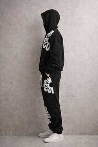 High Quality Premium Cotton Tracksuit Set With Custom Logo Hoodie And Jogger Pants For Men And <b>Women</b> Wholesale Supplier - Product Image 2