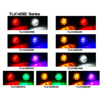 Feu de position latéral LED bicolore 12-24V étanche IP67K, petit modèle type pastèque, garantie 2 ans pour la rénovation/amélioration des camions et remorques