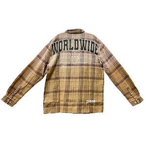 ชุดเดรสทรงหลวมสำหรับผู้ชายชุดเดรสธุรกิจลำลองแขนยาวแบบทางการของผู้ชายผ้าคอตตอนสีต่างกันตามสั่ง - Product Image 2